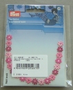 Applikation Blumenranke pink rosa