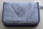 EBERHARD FABER Inhalt Schüleretui mit 2 Klappen 50 Teile Jeans blau
