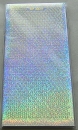 Stickerbogen Polka Dots / Polka Stippen silber hologramm