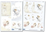 Reddy Cards  Set 3D Stanzbogen mit Hintergrundbogen "Brautpaare"