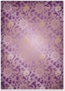 Reddy Cards Deko-Karton "Classic" lila, mit Golddruck