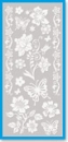 Reddy Cards Rubbel-Transfer Blumen & Schmetterlinge 1, weiss