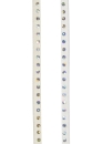 Borte Punkte irisierend ca. 6 mm pro Meter weiss