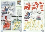 3D Stanzbogenset Franz Heigl Magnolien, Mohn, Lilien