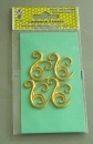 Regina Wachs Ornament Barock gelb Gold / plus 4 Stück