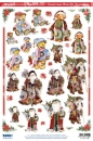 Rubbelbilder Weihnachtsmänner & Bärchen 1