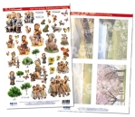 Reddy Cards Rubbel-Transfers und Hintergrundbogen M.I. Hummel Frühling