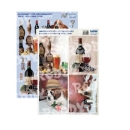 Reddy Cards  3D Stanzbogen Set Männerkarten Bier, Wein, Hunde
