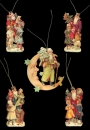 5 Geschenkanhänger mit Kordel Weihnachten