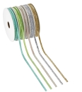 Glitzer-Borte 5 mm pro Meter gold