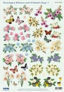 Reddy Cards 3D Stanzbogen, Blumen und Schmetterling II