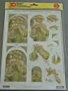 3D Stanzbogen Jugendstil Flower and Fruit