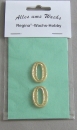 Wachs Zahl "0" glänzend, 25 mm gold