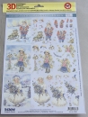 Reddy 3D Stanzbogen Paintbox Poppets Vögel Füttern, Winterbraut, Kleine Helfer