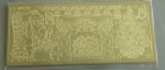 Le Suh Stickerbogen 10 x 23 cm Weihnachten Kamin gold