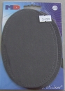 MD 2 Patches / Velour Flicken 140 x 95 mm grau
