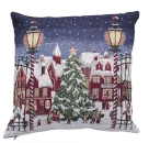 Kissenbezug 40 x 40 cm Weihnachtliche Landschaft