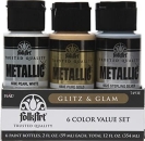 Folkart Glitz & Glam Paint Set 6 x 59 ml