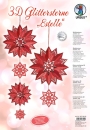 URSUS 3D Glittersterne Estelle rot