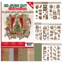 3D Push Out Book 24 Christmas Scenes 24 Motive mit 8 Hintergrundpapieren