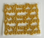 Wachs Schriften Frohes Fest und Gottes Segen