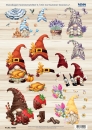Reddy Cards 3D-Stanzbogen Sommerwichtel 2