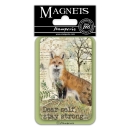 Stamperia Magnet 8 x 5.5 cm Fox Fuchs