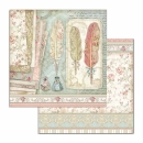 Stamperia Doppelseitiges Papier Feathers