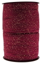 Thai Cord glitter 3 mm 400 Gramm bordeaux / gold