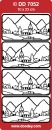 Stickerbogen 10 x 23 cm Winter Landscape gold
