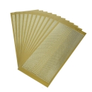 Konturensticker feine Linien Wellen gold