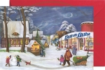 Miniadventskalender mit Umschlag Ahrenshoop - Bunte Stube