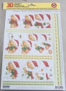 3D Stanzbogen Bärchen weihnachtlich I