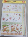 3D Stanzbogen Bärchen weihnachtlich III