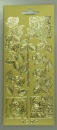 Stickerbogen 10 x 23 cm Rosen gold