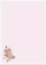 Reddy Cards Vellum Briefbogen Rosen, rosa pro Stück
