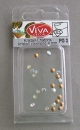 VIVA Decor Kristall-Chatons 25 Stück 4 mm kristall irisierend