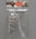 VIVA Collierschlaufe silber 11 mm 10 Stück
