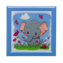 Craft Buddy CAFBL-3 Framed Crystal Art Rahmen 16 x 16 Elephant