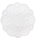 Reddy Cards Spitzendeckchen rund 10 cm pro Stück weiss