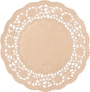 Reddy Cards Spitzendeckchen rund 10 cm pro Stück beige