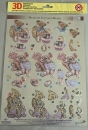 3D Dufex-Stanzbogen Meadow Cottage Bears With Love