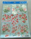 Reddy Cards Dufex 3 D Stanzbogen Chrysanthemen und Rosen