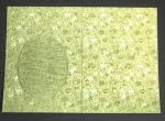 Dufex Karte A6, Blumendesigns goldgelb