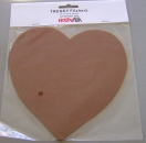 Hobbyfun Filz-Herz 18 x 19 cm braun