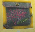 Kleiber Filztaschen-Set Lilie grau