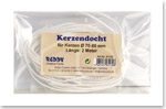 Flachdocht für Kerzen mit Durchschnitt von 70 bis 80 mm