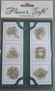 Kartenaufleger 13 x 4,2 cm 10 x 3 Stück Bouquets