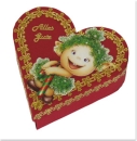 Reddy Cards Geschenkschachtel "Herzform" 100 x 95 x 35 mm 5 Stück