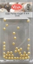 VIVA Decor Glas Perlen Kugeln 4 mm gold 40 Stück